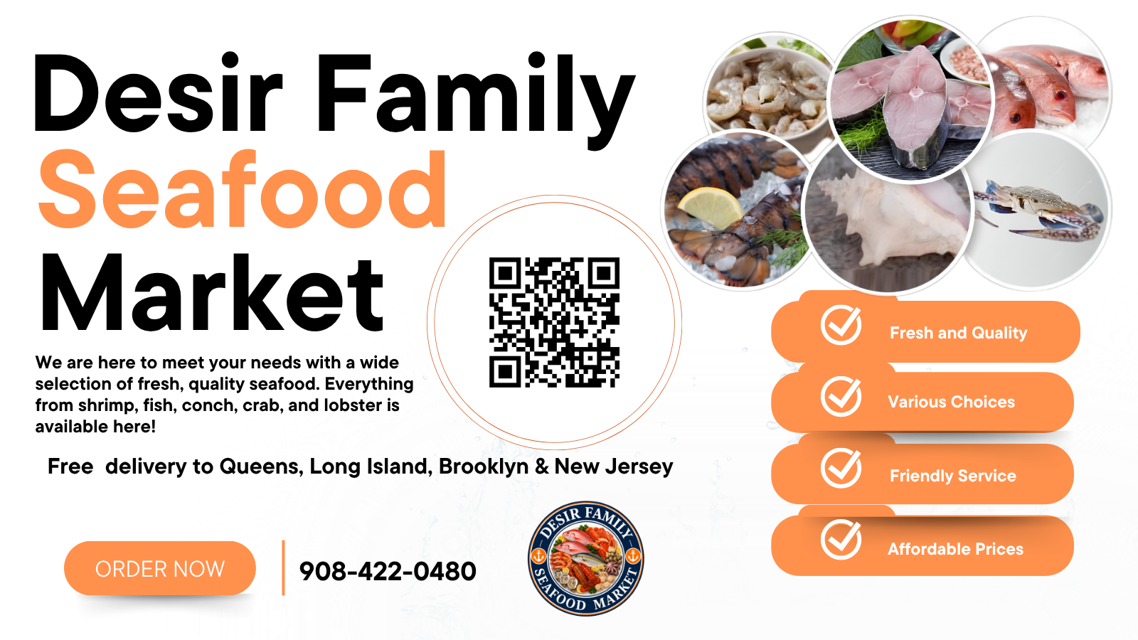 Desir Family Seafood Market — Flyer